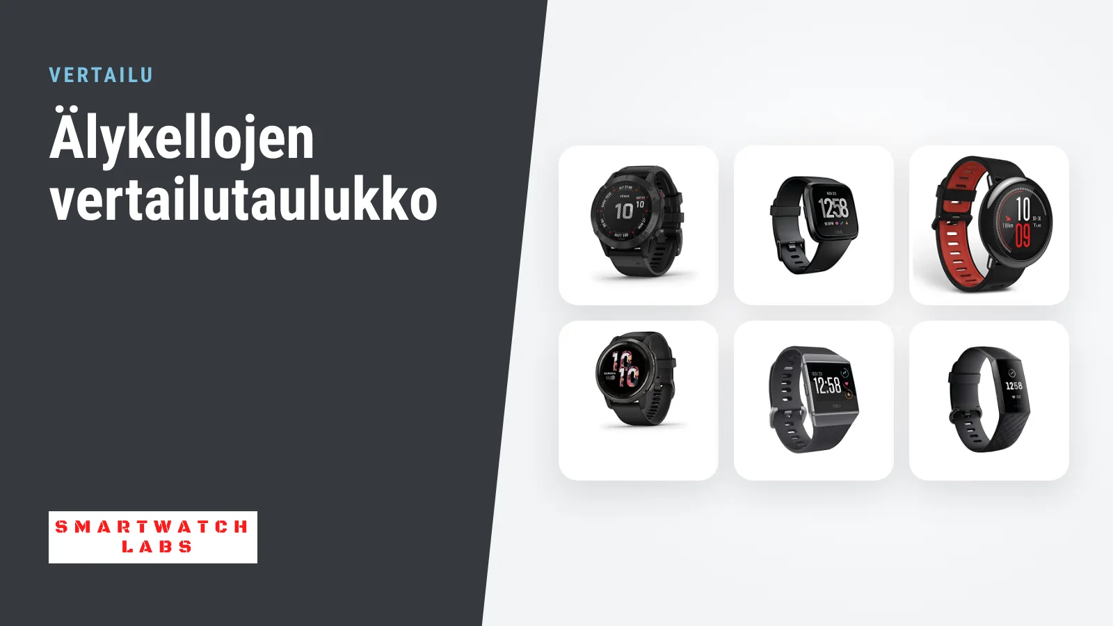 Kuusi älykelloa Garminilta, Fitbitiltä ja Amazfitilta