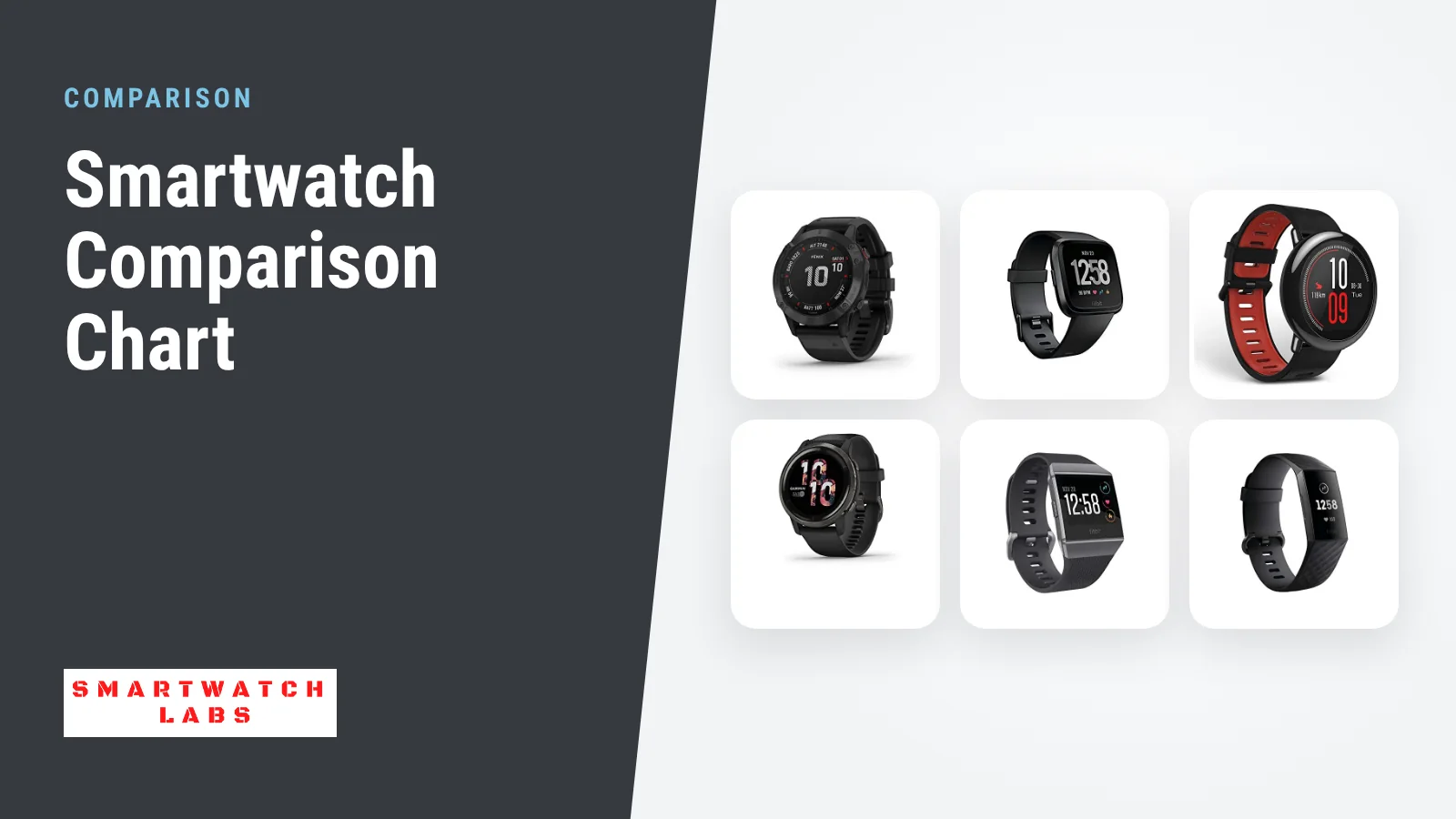 Six smartwatches from Garmin, Fitbit and Amazfit